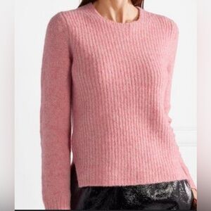 Rag‎ & Bone Francie Extra Fine Merino Wool Sweater Women's S Suede Elbow Patch✅
